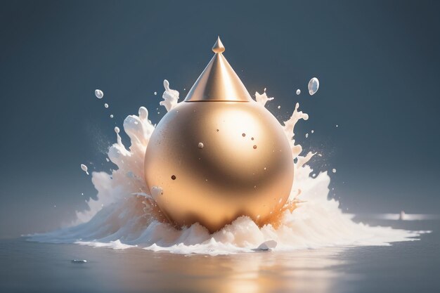 Ball falling splash special effect wallpaper background