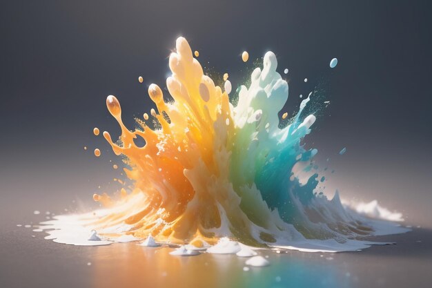 Ball falling splash special effect wallpaper background