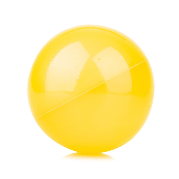 Yellow Ball Isolated On A White Background Stock Photo - Download