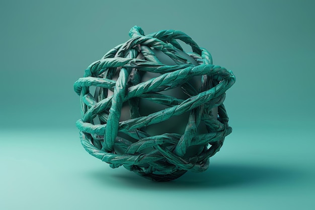 a ball of rope is tied to a rope that is tied to a rope