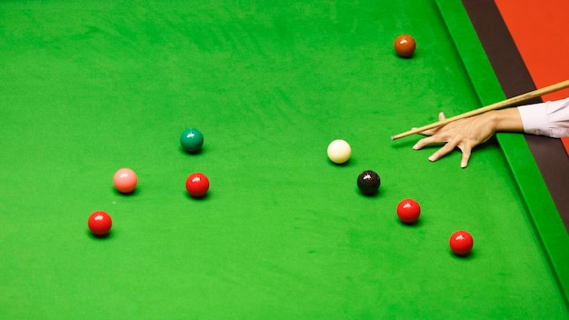 Ball and Snooker Player