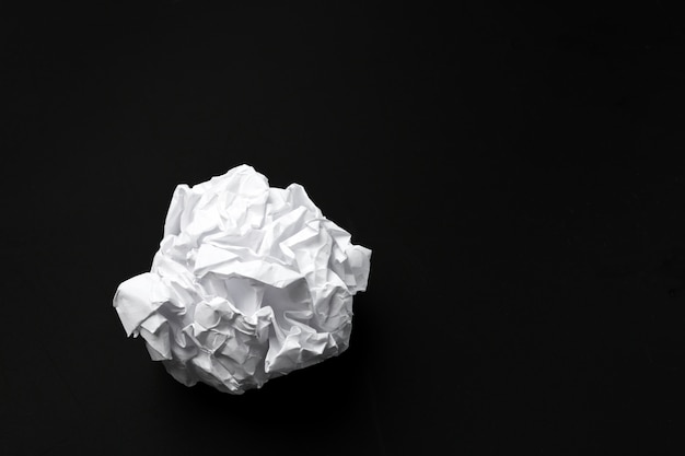 Ball of white paper