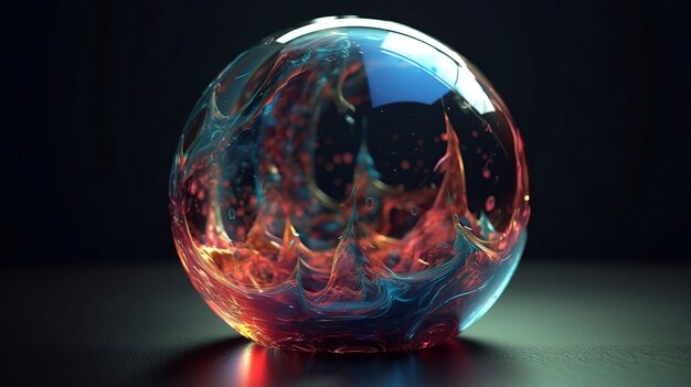 ball with abstract design
