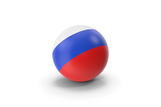 Ball With Russian Flag