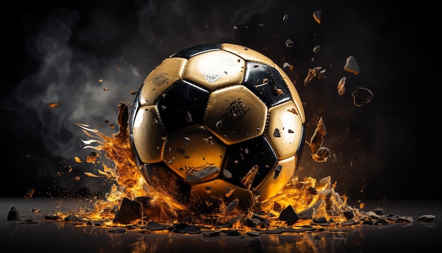 a ball with sparks