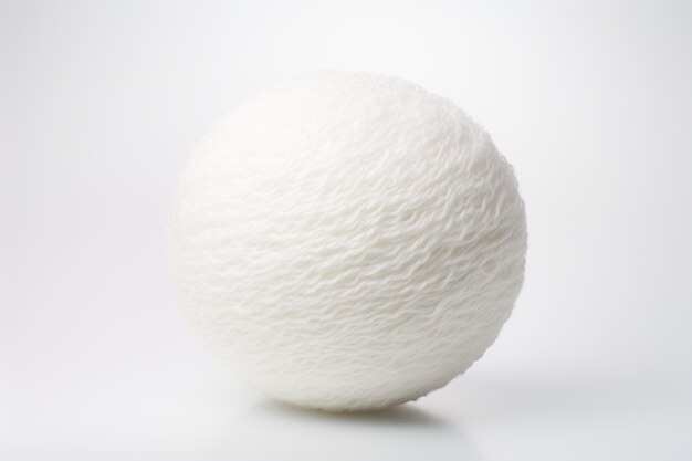 Ball wool white textile Fabric yarn Generate Ai