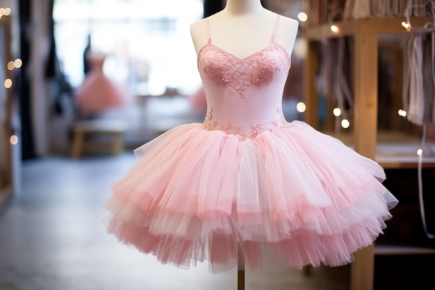 Ballerina dress with pink tutu