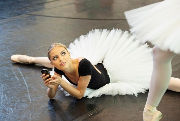 Foto ballerina's in de balletles