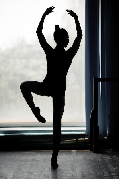 Ballerina silhouet dansen