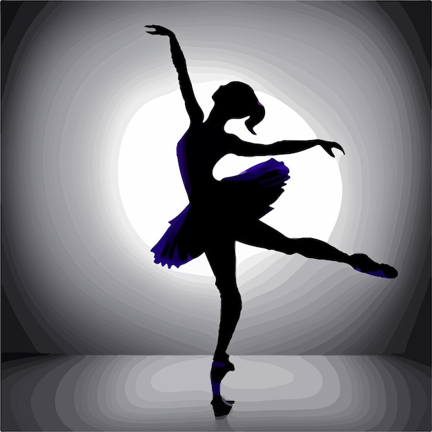 Ballerina silhouet