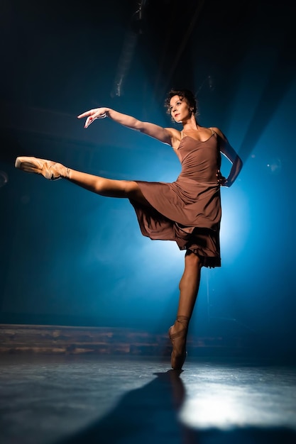 Ballet dancer dancing on stage