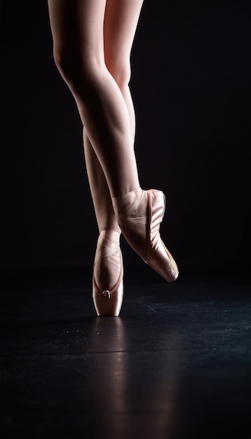 ballet dancer legs ai generative