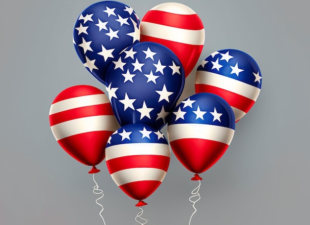 Ballonnen met vlag