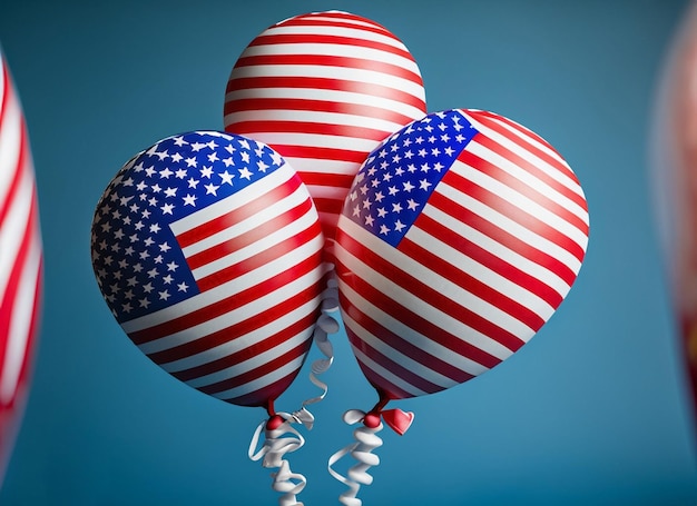 Ballonnen met vlag