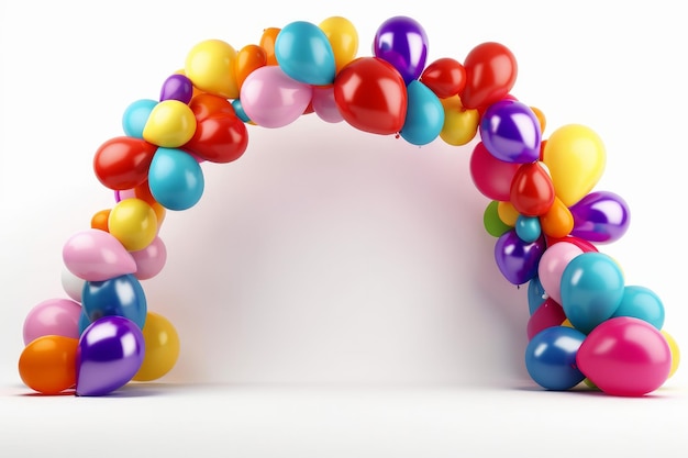 Balloon arch isolated Illustration AI GenerativexA