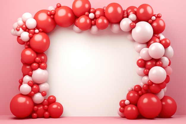 Balloon Arch with copy space