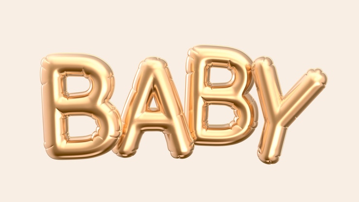 Photo balloon baby phrase