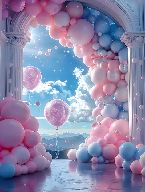 Balloon Backdrop Overlays