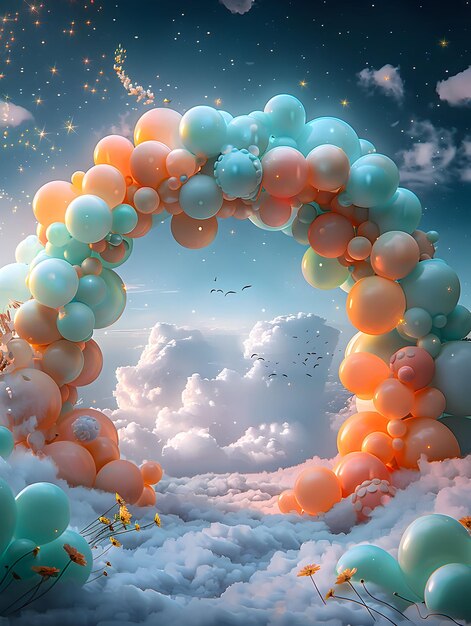 Balloon Backdrop Overlays