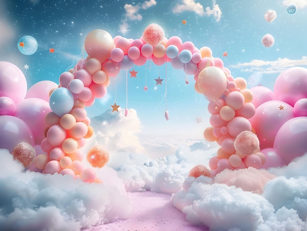 Balloon Backdrop Overlays