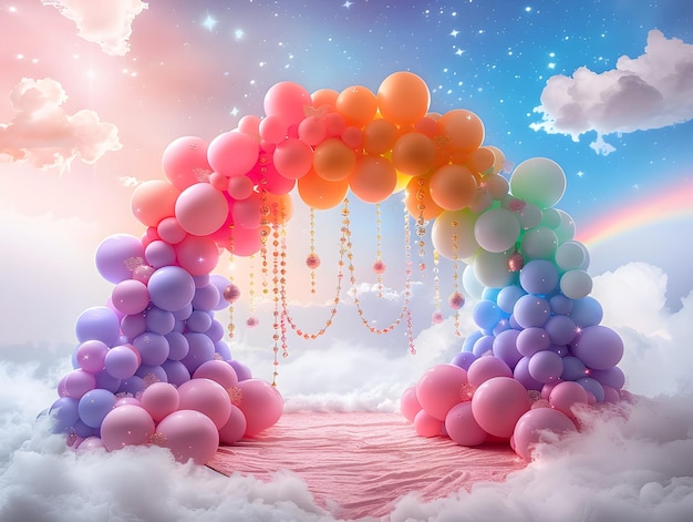 Balloon Backdrop Overlays