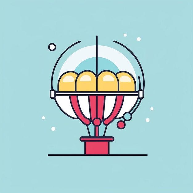 Фото balloon_carousel_modern_line_icon_vector_lin