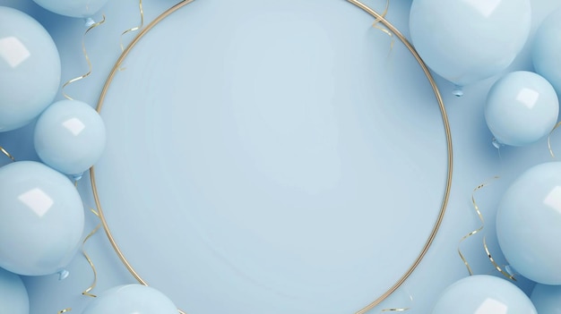 Фото Декоративные элементы гирлянды из воздушных шаров арка рамы для свадьбы генератив ai