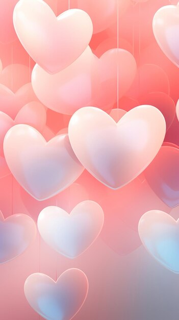 Photo balloon hearts backgrounds abstract red