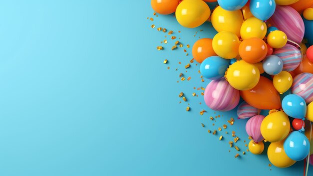 Balloon holiday background illustration ai generativexa