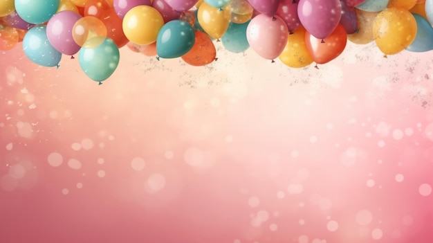 Balloon Holiday Background Illustration AI GenerativexA