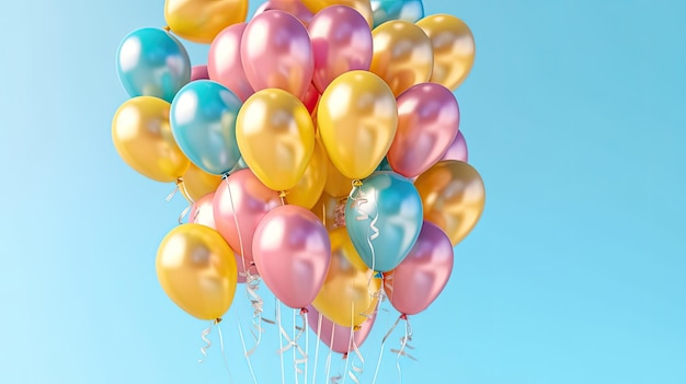 Balloon image with a plain background