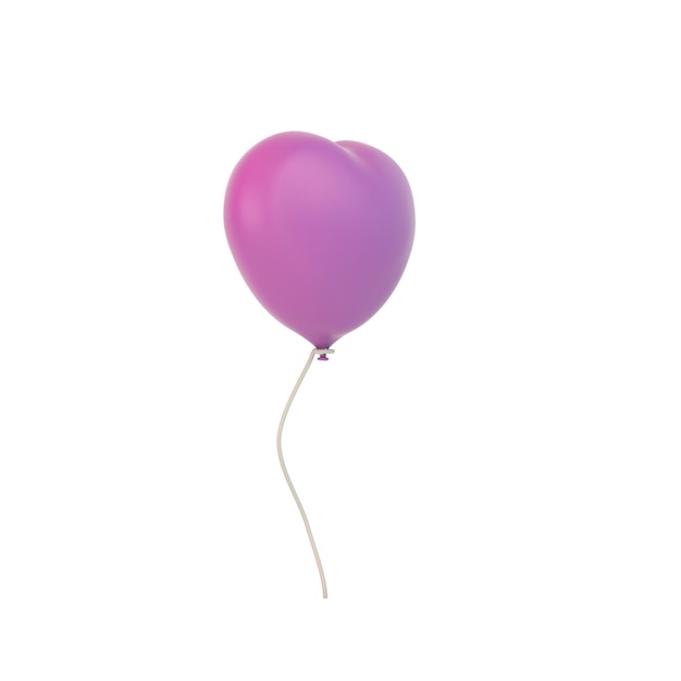 Balloon Left Side In White Background