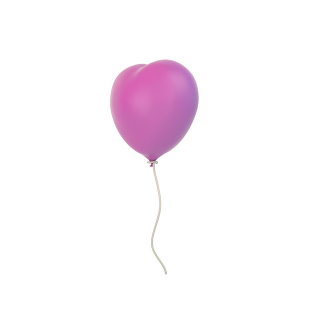 Balloon Right Side In White Background