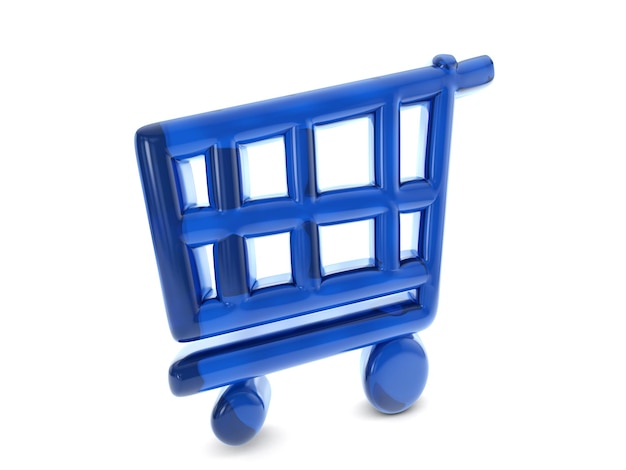 Balloon shopping cart symbol