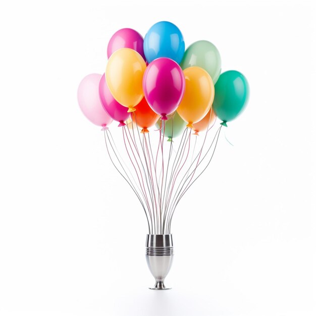 Foto balloon whisk con sfondo bianco di alta qualità