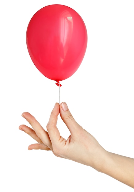 Photo balloon on white isolated