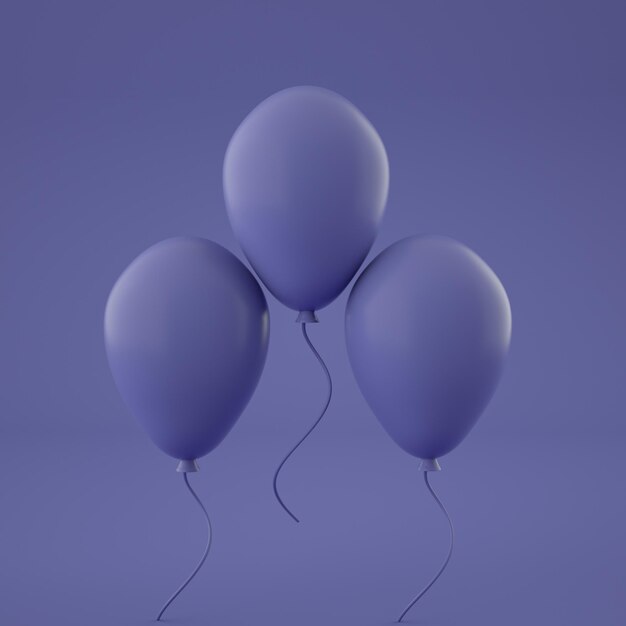 Balloons in the color of the year 2022