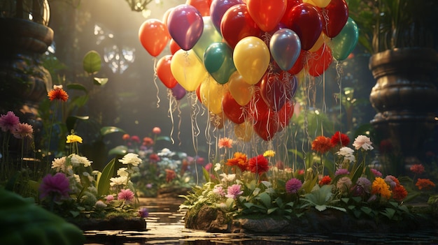 Photo balloons hd wallpaper photographic image