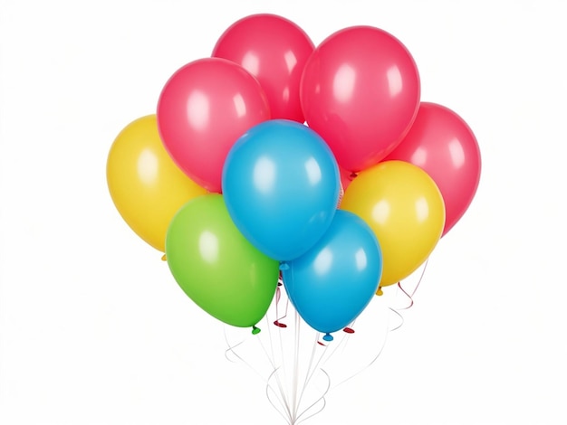 balloons isolated on transparent background