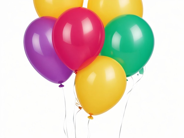 balloons isolated on transparent background