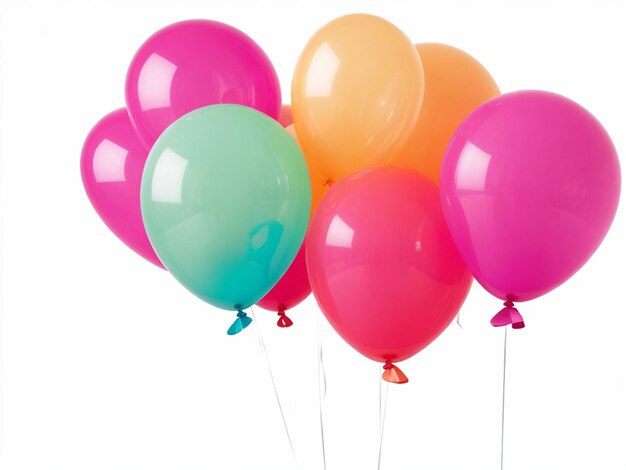 balloons isolated on transparent background