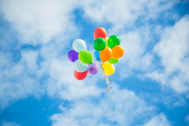 Balloons in the sky