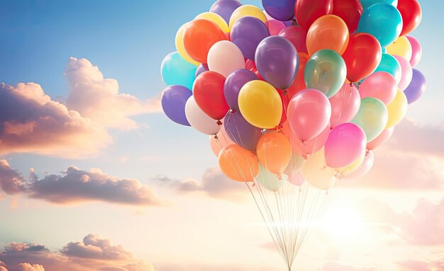 Balloons in Sky