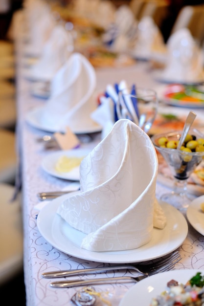 Ballroom decorated for wedding reception