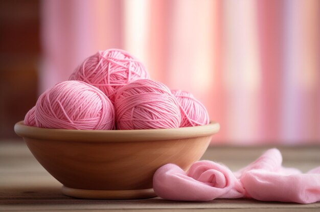 Photo balls of pink yarn barbicore pink threads