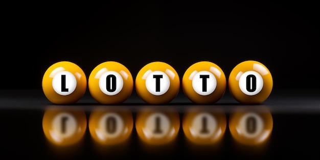 Foto palle con le lettere lotto su di esse e adatte per banner