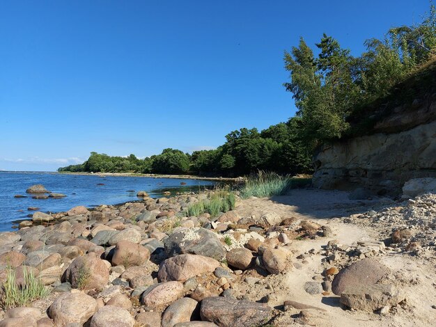 The baltic sea beach in estonia