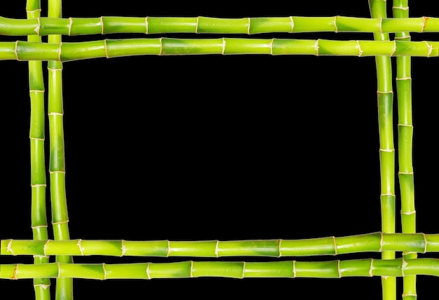 Bamboe frame gemaakt van stengels