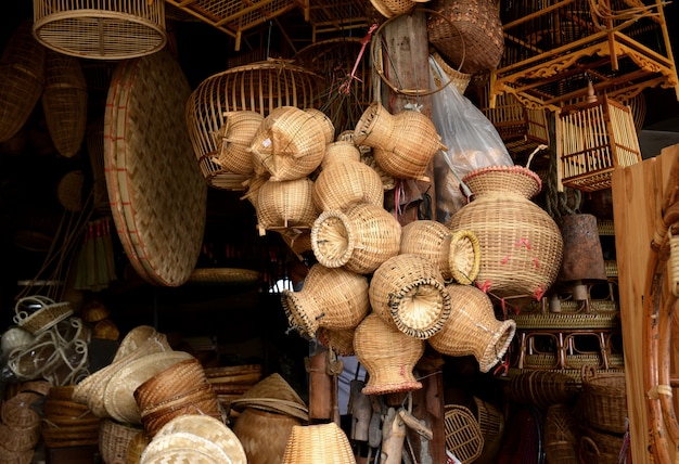 Bamboe mandenwerk natuurlijk handgemaakt