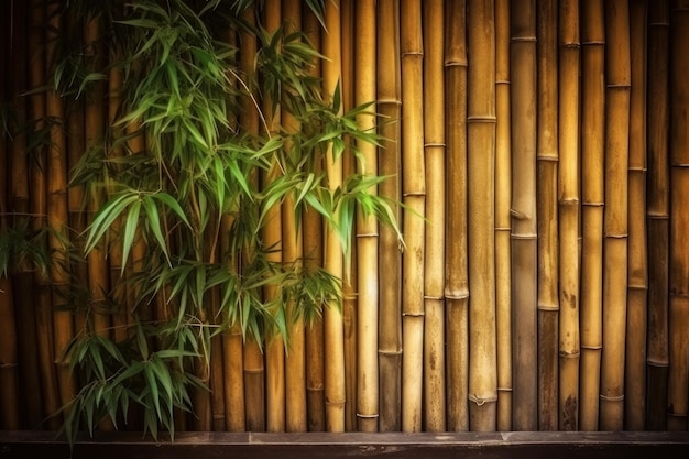 Bamboo background Generate Ai